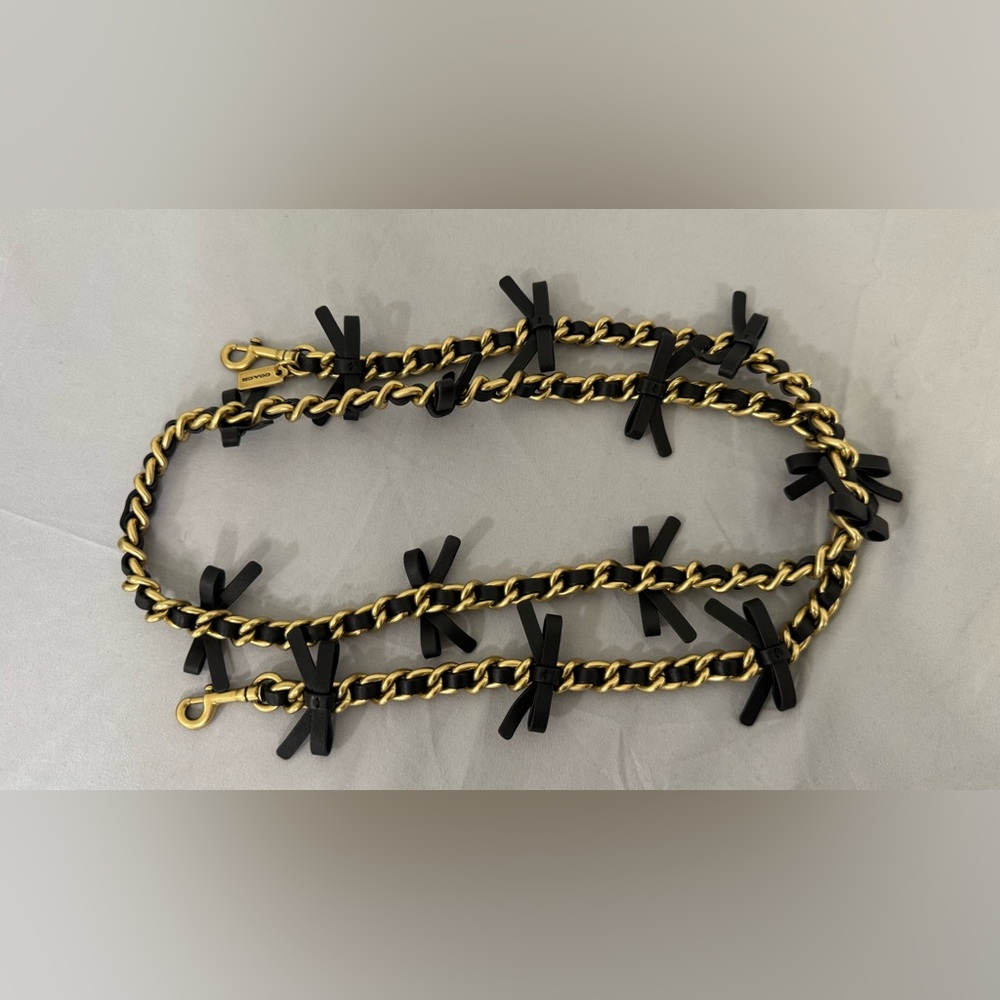 Coach Leather Chain Strap